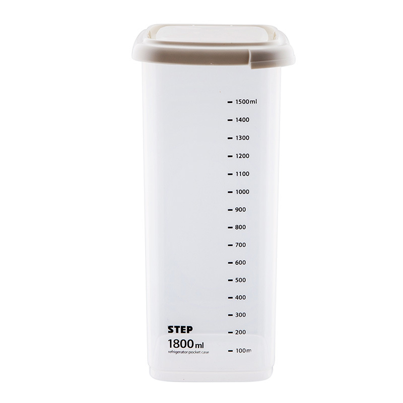 4 Different Capacity Plastic Sealed Cans Kitchen Storage Box Transparent Food Canister Keep Fresh Clear Container Pasta Box