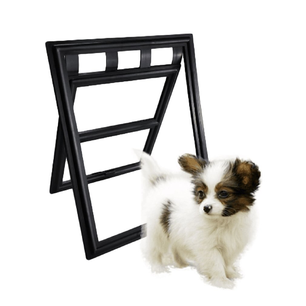 Perro y gato puertas puerta con cerradura forma perro gato magnético puerta abatible para mamparas Anti-mosquito, suministros para mascotas