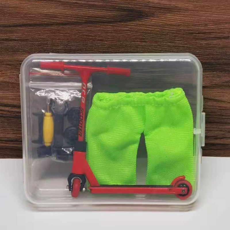 10Pieces Interactive Mini Finger Scooter Stunt Finger Toys Roller Skates Scooter Finger Toys Mini Toy for Toddlers