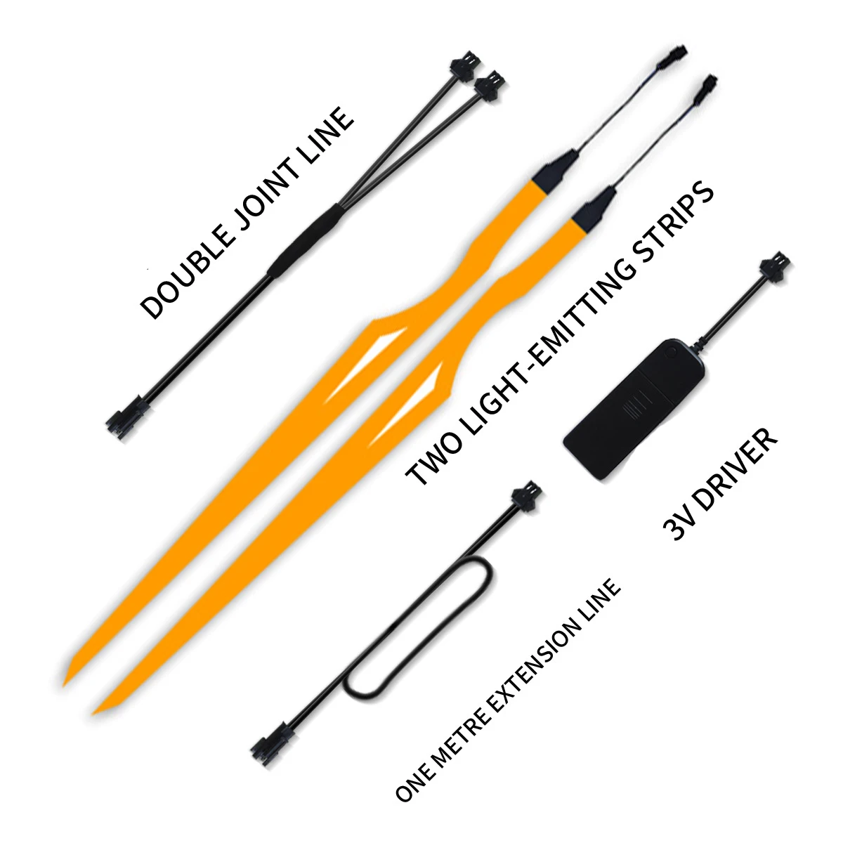 Illumina la striscia di avvertimento a portato per motocicletta con luci riflettenti multicolori Pellicola leggera Accessori per strisce per casco fai-da-te: Grigio