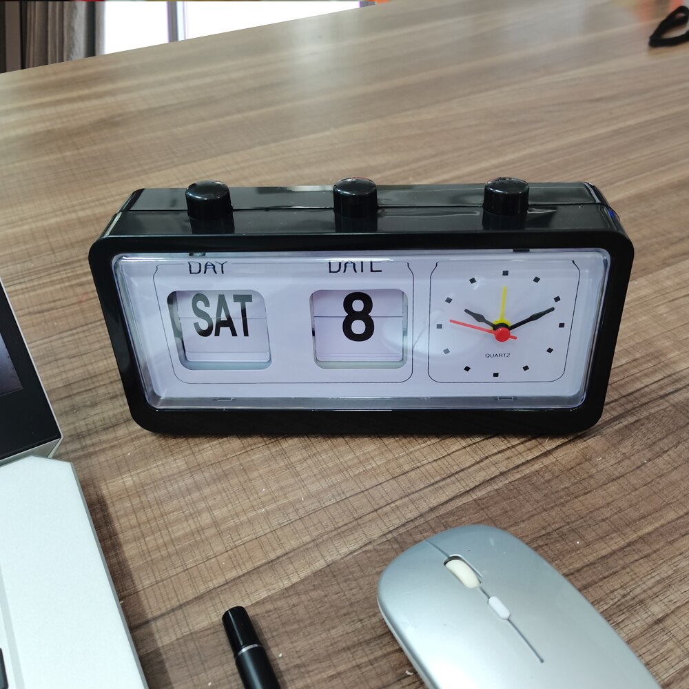 Flip Clock Retro Digital Auto Flip Desk Table Clock for Home Desk Decoration Clock Desktop Electronic Clock