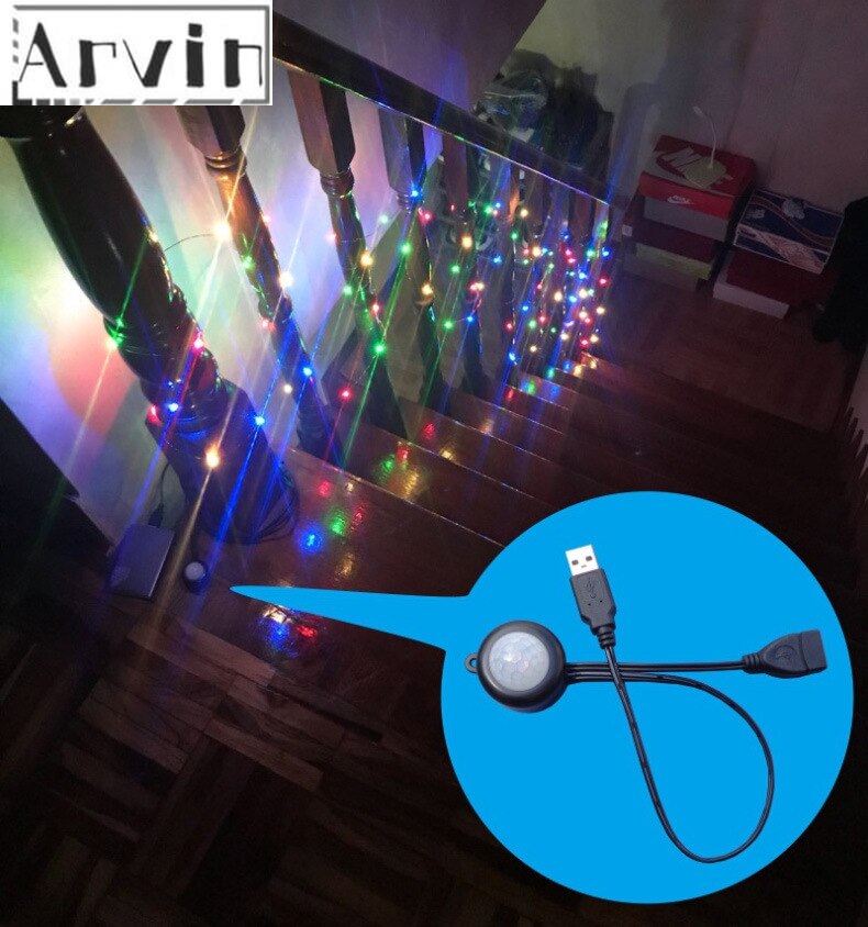 DC 5-24V/5A With USB Plug Human Body Infrared PIR Motion Sensor Switch For LED Strip Night Lights