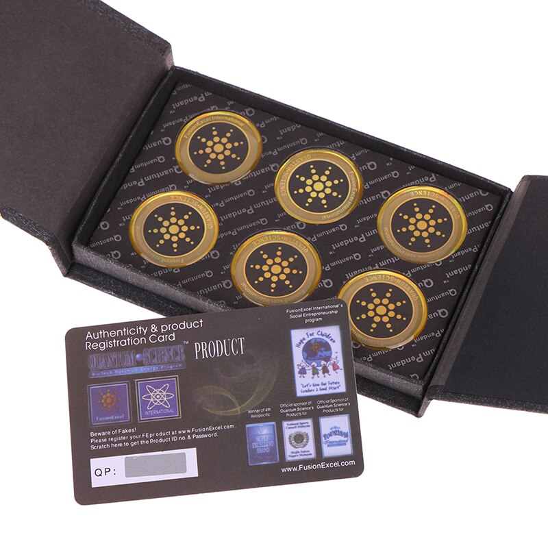 6 pièces autocollant de bouclier autocollant de téléphone portable pour téléphone portable Anti-rayonnement de EMF Excel Anti-rayonnement: Gold