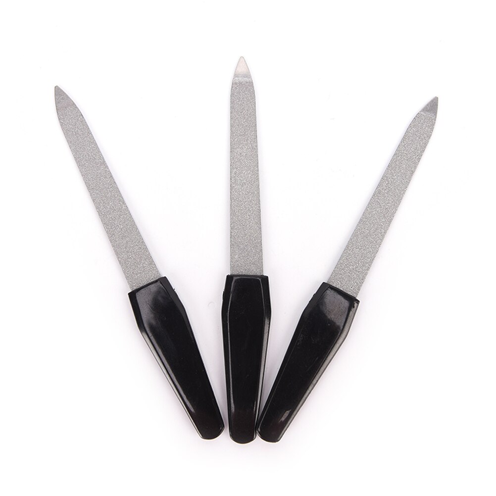 Dual Sided Nail Art File Stainless Steel Metal Manicure Pedicure Tool Nail Files for Women Beauty Tool 1pcs