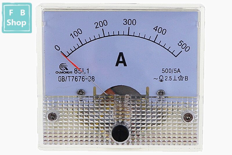 1PCS 85L1 100A 150A 200A 300A 400A 500A AC Panel Meter Analog Panel Ammeter Dial Current Gauge