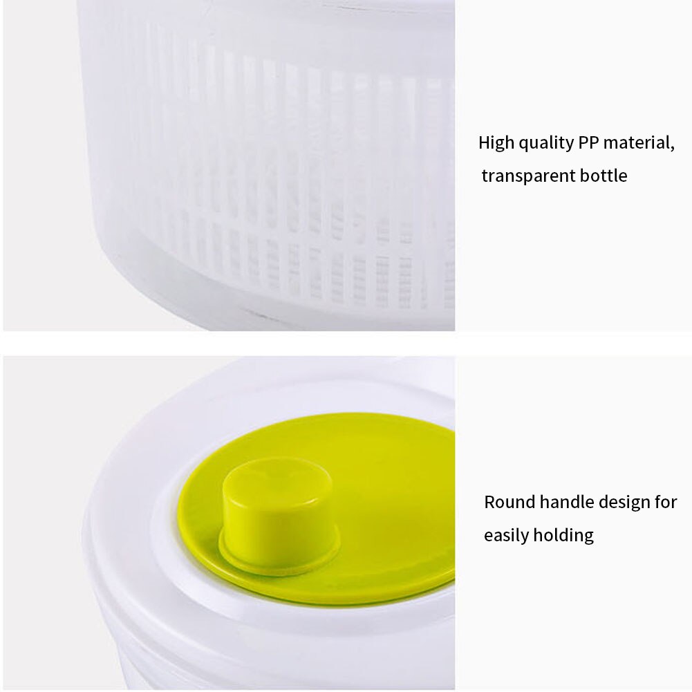 Salade Spinner Sla Greens Wasmachine Droger Drain Scherper Zeef Voor Wassen Drogen Lommerrijke Fruit Groenten Keuken Accessoires