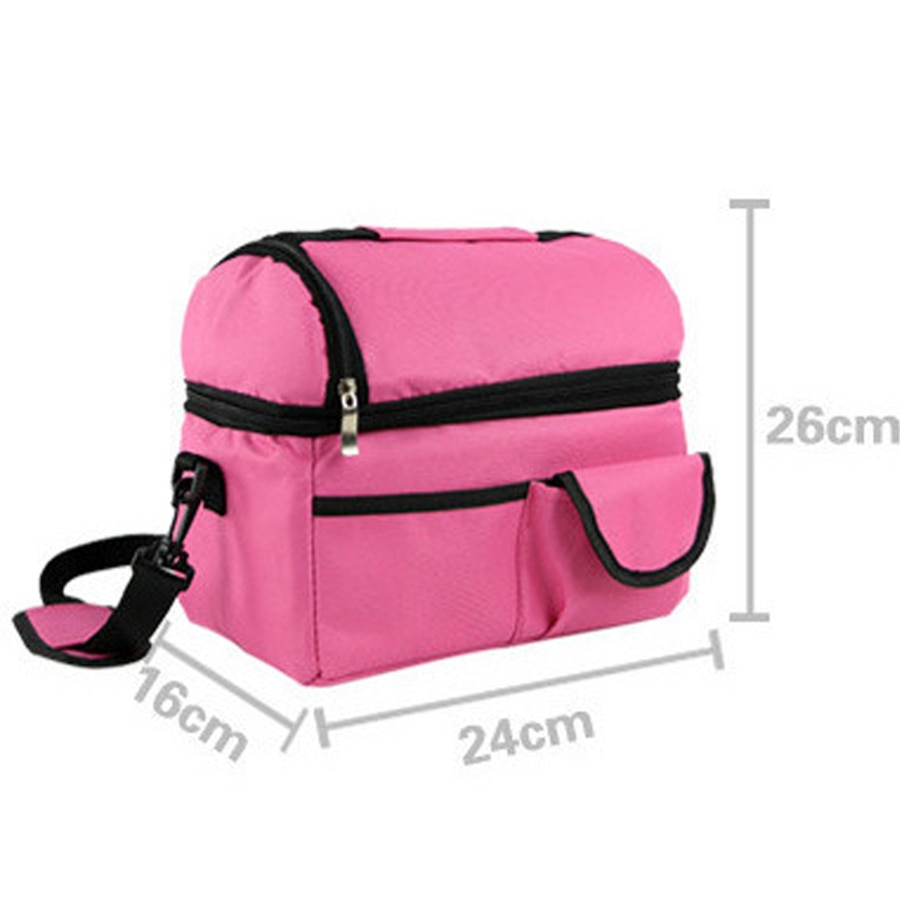 Waterdichte Nylon Koeler Lunch Moedermelk Opslag Leisure Picknick Packet Bento Box Voedsel Thermische Tote Handtas Draagbare Ijs Zakken