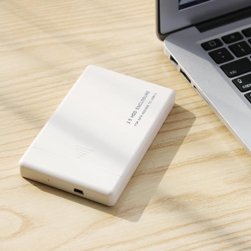 2.5 tums usb 2.0 sata 2.0 hårddisk box extern hdd hölje väska verktygsfritt stöd 3tb extern hdd låda låda