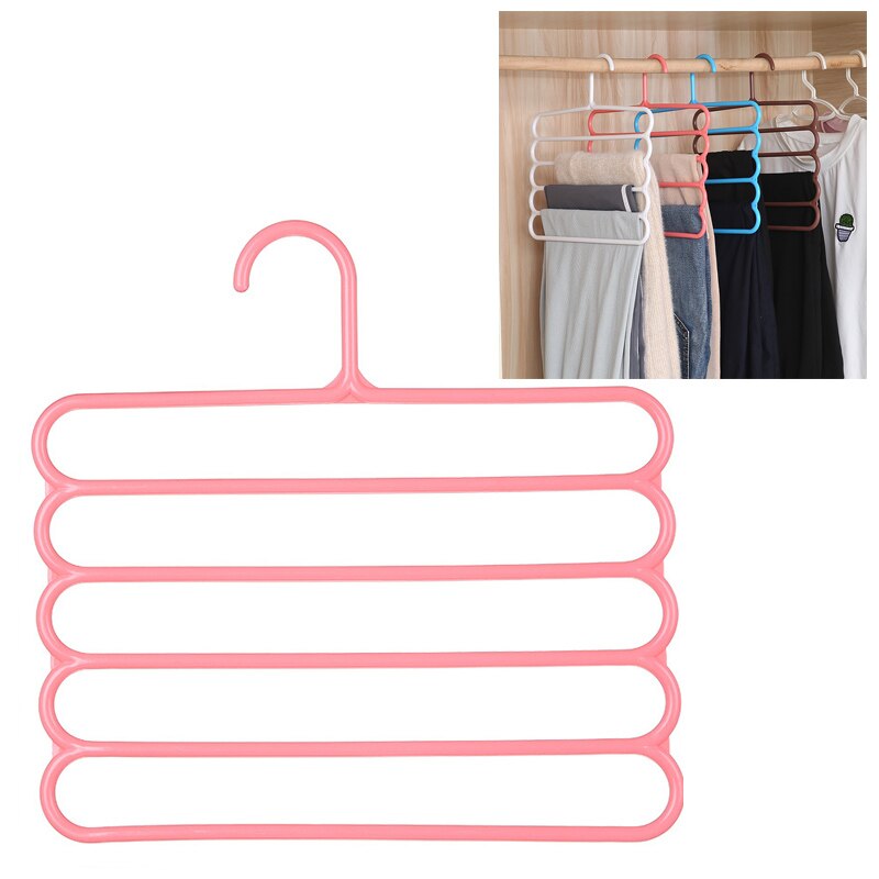 5 warstw wieszaki na spodnie uchwyty spodnie wieszak regał magazynowy wieszak na ubrania szafa szafa Organizer wieszaki na ubrania: D