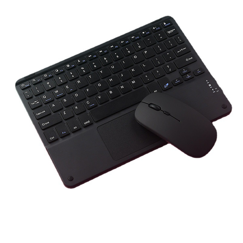 Oplaadbare Touchpad Toetsenbord 10 Inch Draadloze Draagbare Keypads Voor Ipad Tablet Telefoon Pc Magneet Bluetooth Toetsenbord Met Muis