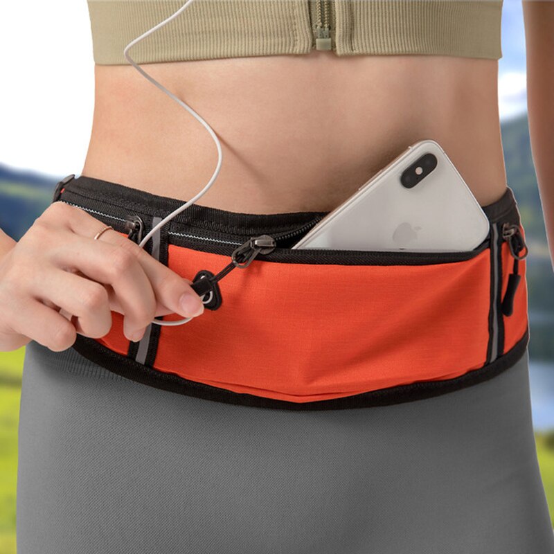 1 PCS Running Waist Bag Marathon Running Bag Sports Fitness Pack Waterproof Bag Waterproof Phone Outdoor Riding Belt Waist Bags