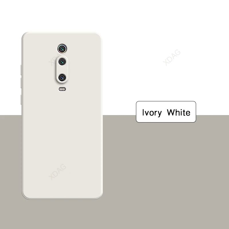 Coque de téléphone portable pour Xiaomi Mi9T Mi 9T Pro Funda 9TPro 5G, flocage interne, double couche en Silicone liquide, couverture arrière douce et originale: PP / Orange