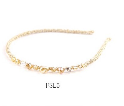 Vrouwen glanzende luxe haarbanden met strass, antislip rand, kleurrijke diamanten haarringen, haaraccessoires voor vrouwen, kristallen hoofdbanden: Dfsl 5