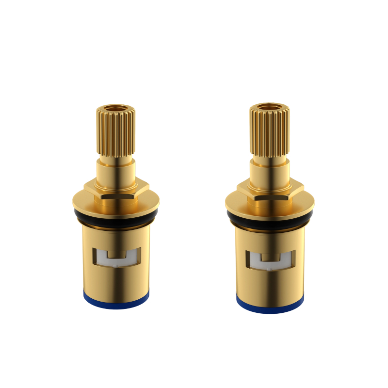 Brass ceramic faucet valve core, inner core of kitchen and bathroom single and cold universal quick-boiling faucet: Yellow