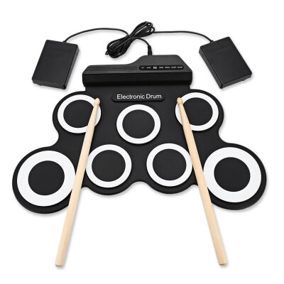 Kit de batería Digital G3002 portátil de silicona 7 almohadilla manual