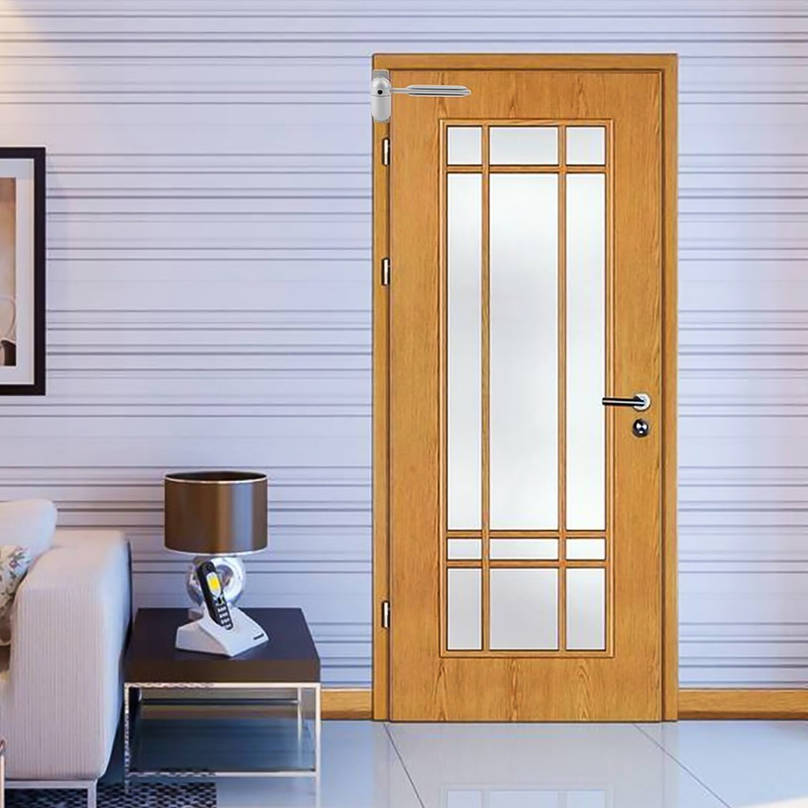 Adjustable Surface Mounted Automatic Door Door Closer Spring Loaded For Auto Closing Household Light Track Door Closer