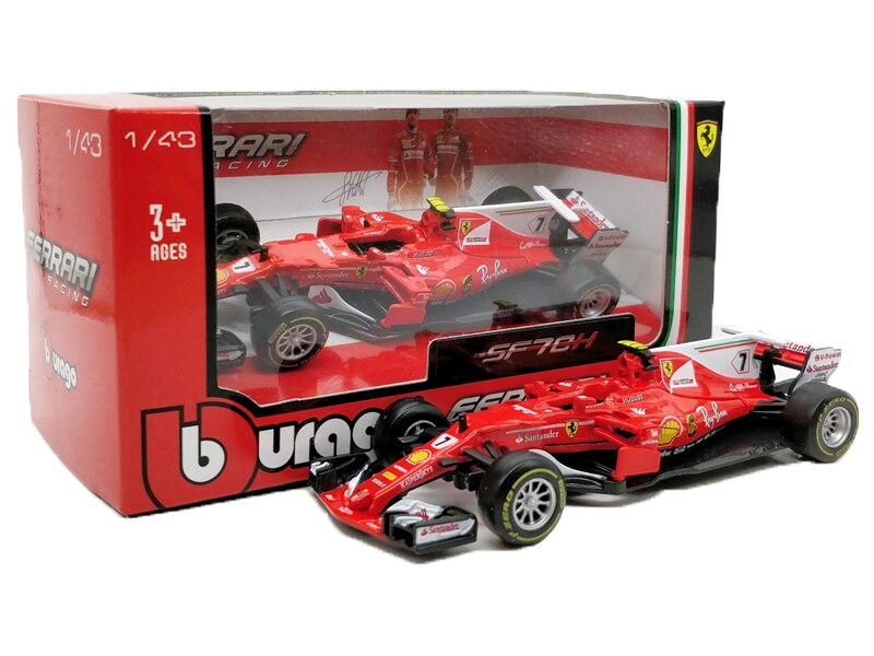 BBurago 1:43 F1 SF90 SF14T Nr7 Kimi Raikkonen SF15T Nr5 Sebastian Vettel F2012 #6 Felipe Massa Diecast Model Car: 2017 SF70H No7 Kimi