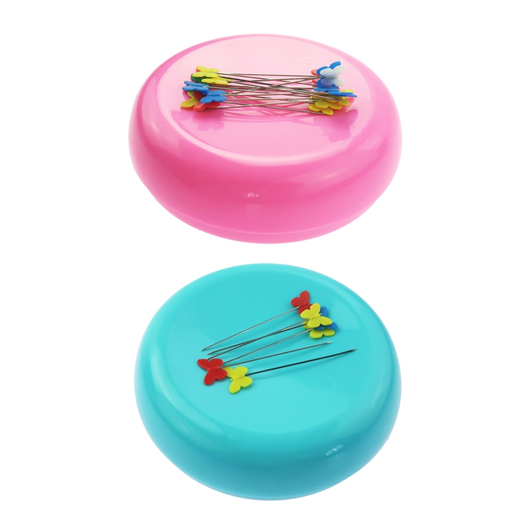 2 piezas, pasador de costura magnético de plástico, soporte para cojín, organizador de aguja para costura DIY