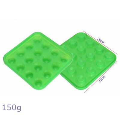 2 stk reguleringsstørrelse pool billardkugler bakke abs materiale 25 cm*25 cm bærende bakke (ekskluder kugler): Grøn