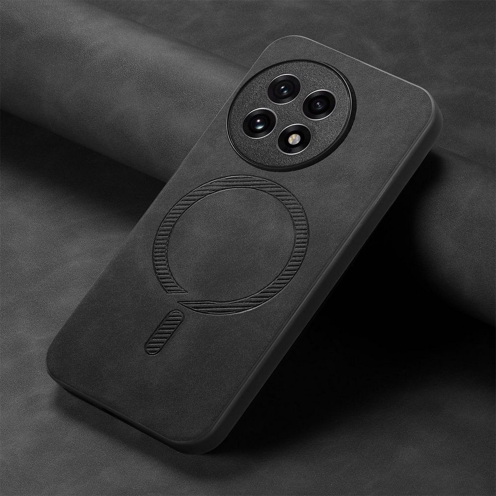 For Oneplus 13 One Plus 12R 5G Magnet Leather Back Case Wireless Charge Phone Magsafe OnePlus 13 Case Oneplus13 12 R Ace 3 Funda: black / For OnePlus Ace 3