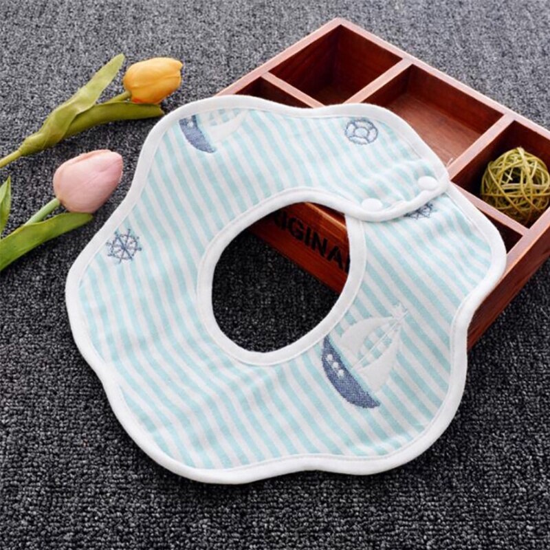 B2EB Baby Peuter Feeding Speeksel Handdoek Verstelbare Kinderen Schort Katoen Speeksel Handdoek