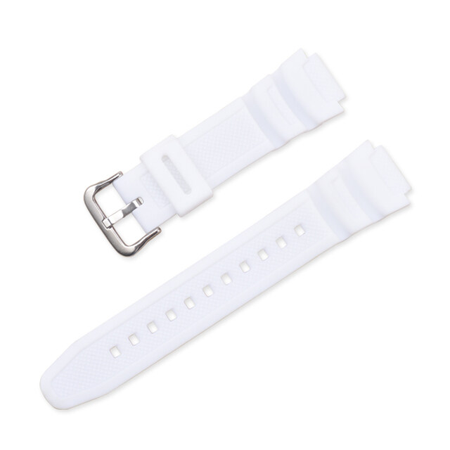 Cinturino per orologio dedicato in gomma da 18 mm per Casio AQ-S810W SGW-400H W-800H AE-1000W F-108WH W215 MRW-200H AEQ-110W Bracciale per cinturino: nero giallo