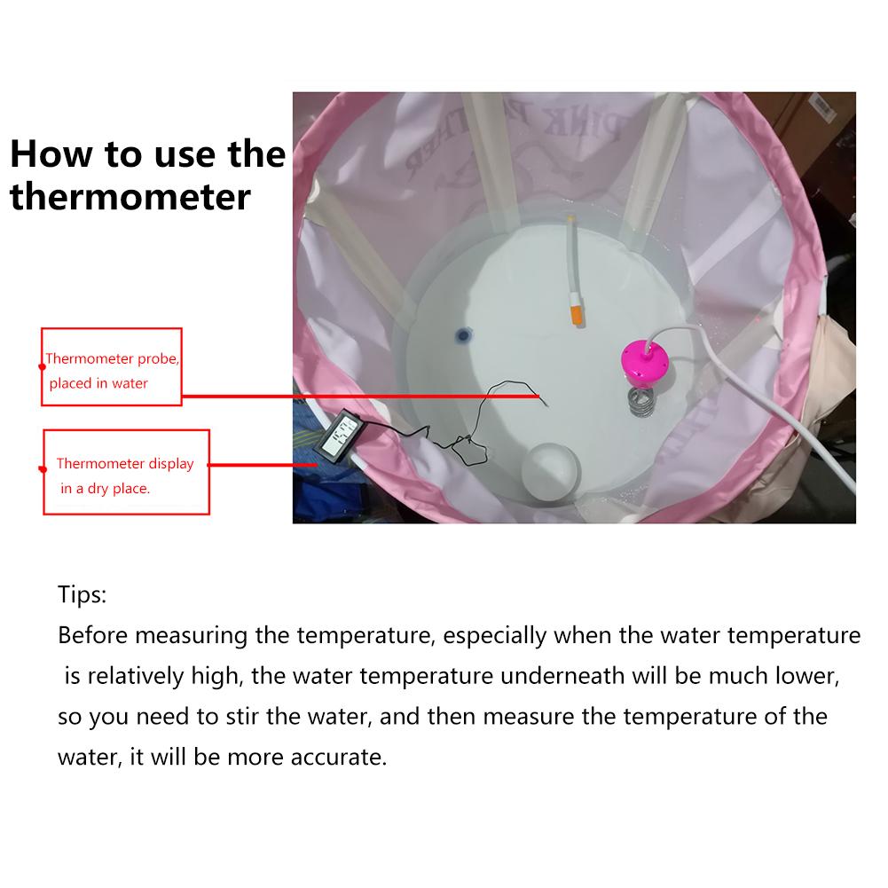 2000W Swimming Pool Water Heater Suspended Immersion Electric Water Heater Boiler for Inflatable Bathtub Pool #D0