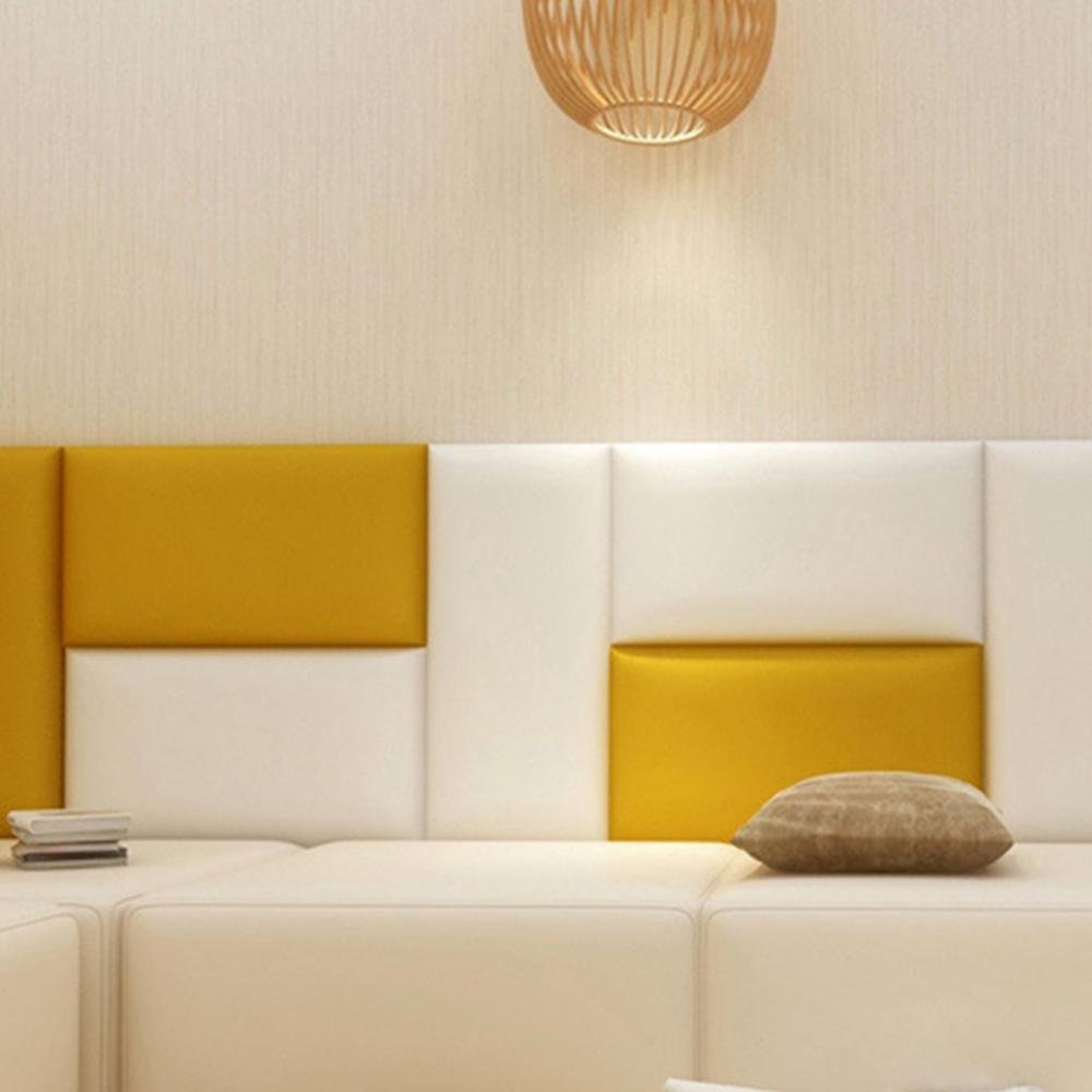Alfombrilla de pared anticolisión para bebé, cojín autoadhesivo impermeable de espuma de Color sólido