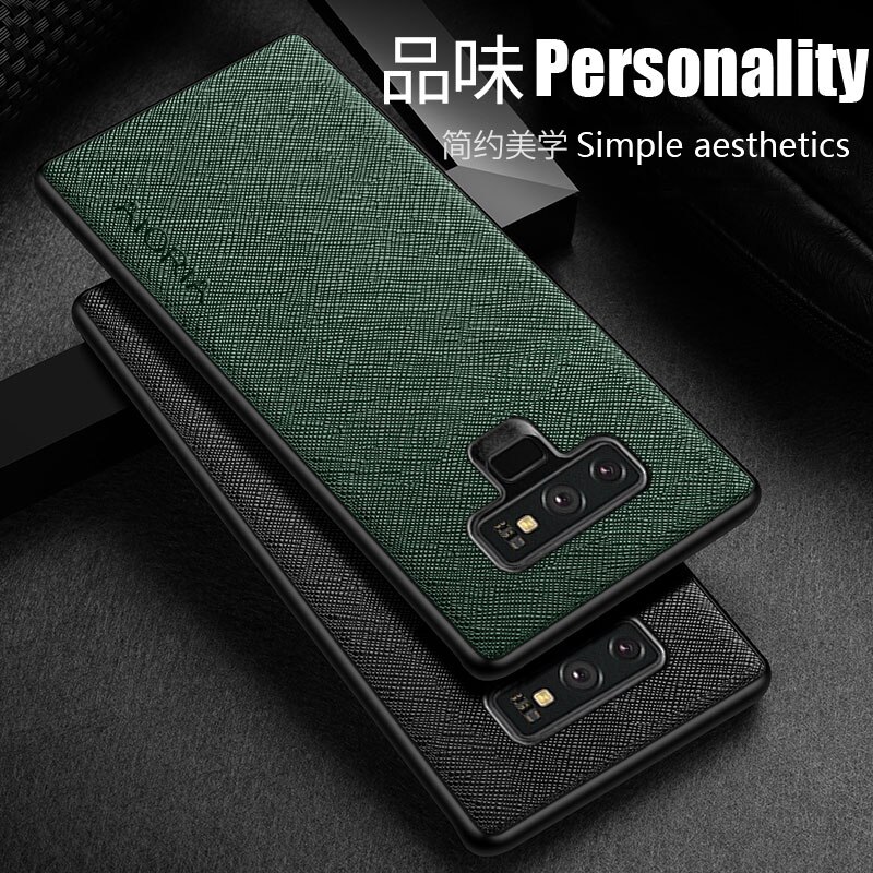 Case for Samsung Galaxy Note 9 Case TPU Around The Edge Protection Perfect PU Leather