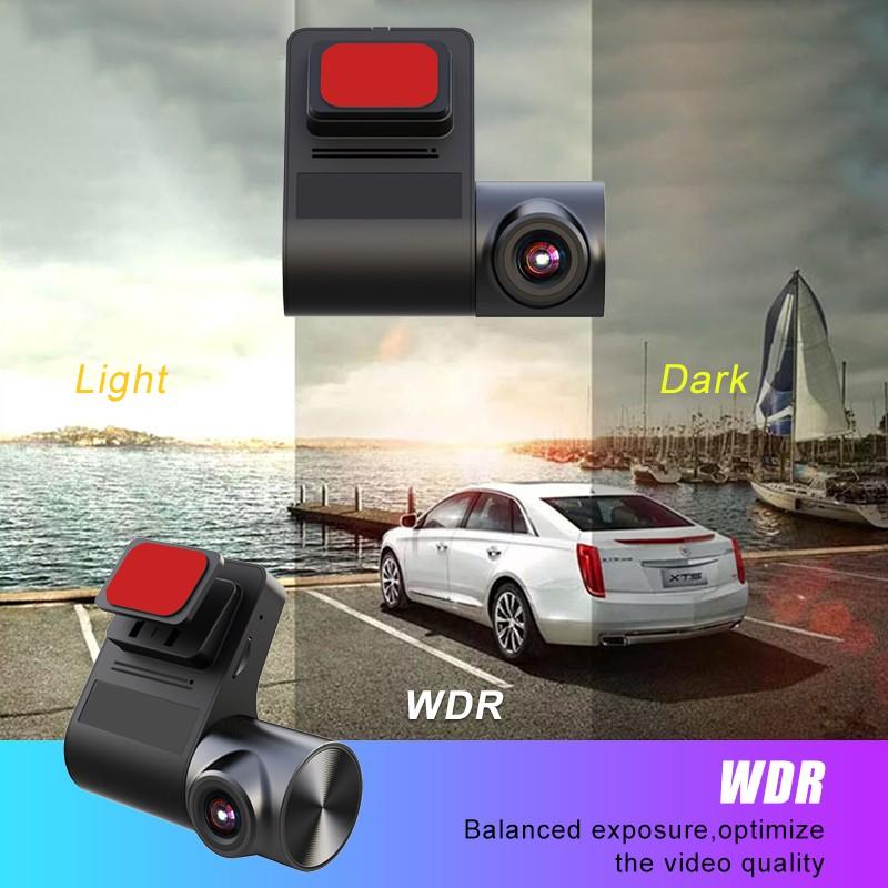 Wifi Car DVR Camera HD Dash Cam G-sensor 170° Wide Angle Auto Video Recorder With Buck Line For 24 Hour Parking Monitoring
