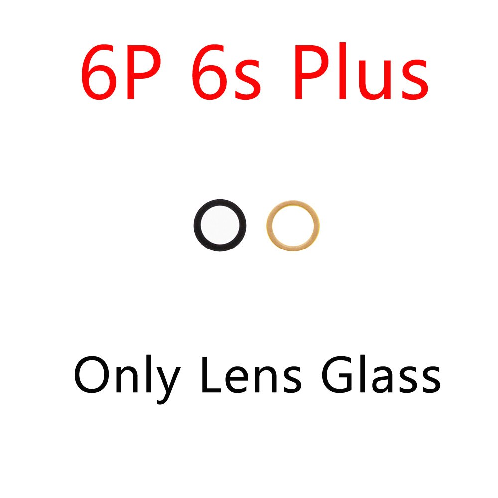 5 sztuk dla iPhone 6 6S 7 8 11 Pro Plus X XR XS Max powrót tylna kamera szklany obiektyw z naklejki samoprzylepne części zamienne: 6 PLUS 6S  PLUS