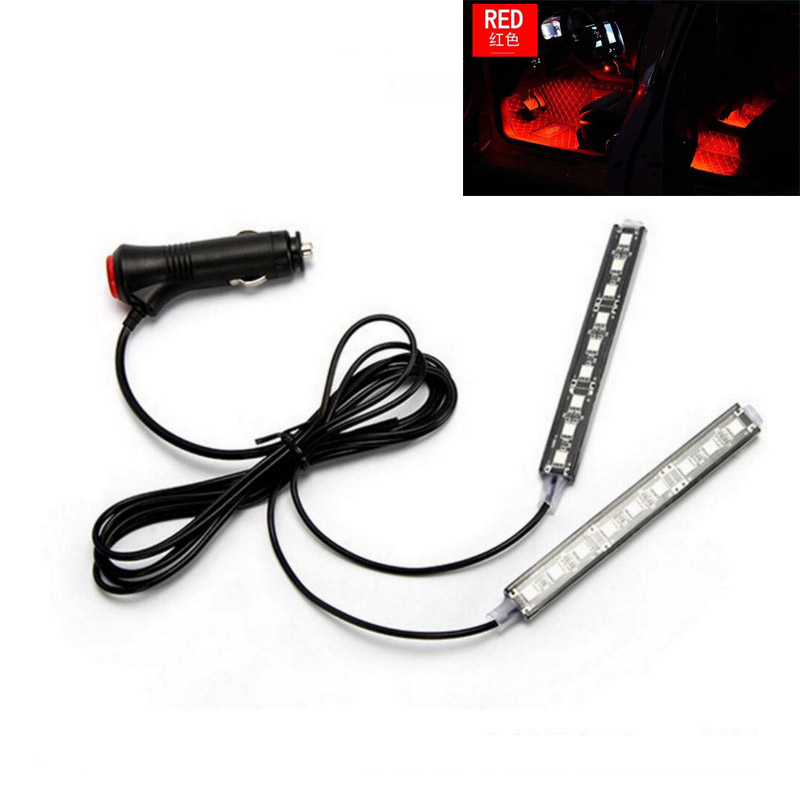 Auto Umgebungs licht Hintergrund beleuchtung Umgebungs stimmung Fuß licht LED-Streifen Auto Atmosphäbetreffend Beleuchtung LED Innen Auto Dekoration Zubehör: 8000 Karat Weiß blau