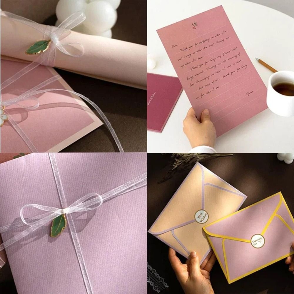 Kartki Podarunkowe Kwiaty Kwiatowe Koperty DIY Pocztówka z Naklejkami Bloki robić Pisania Listów Kartki z Życzeniami Kawaii Papier robić Pisania Listów Zaproszenia Kartki