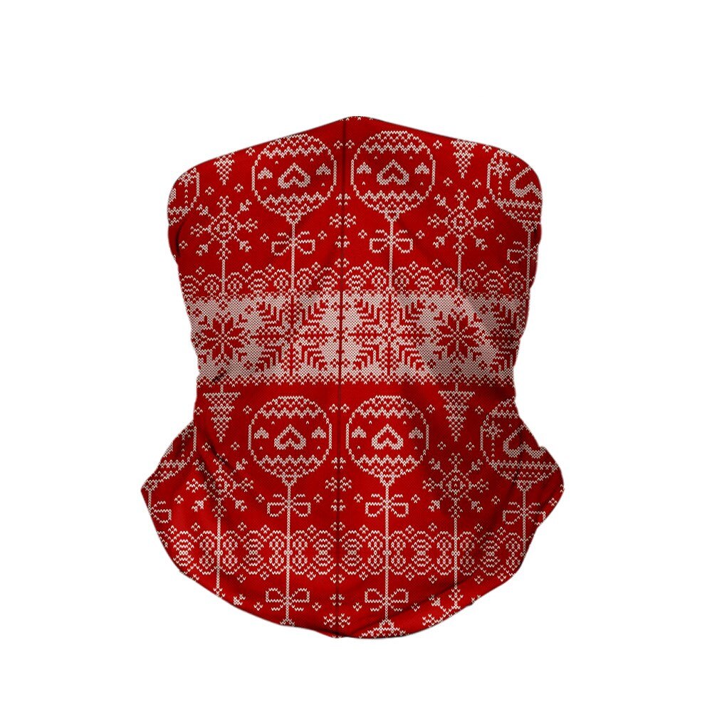 Children's Christmas 3D printed face balaclave kids bandana multi-functional magic headheand boys and girls scarf: etk03