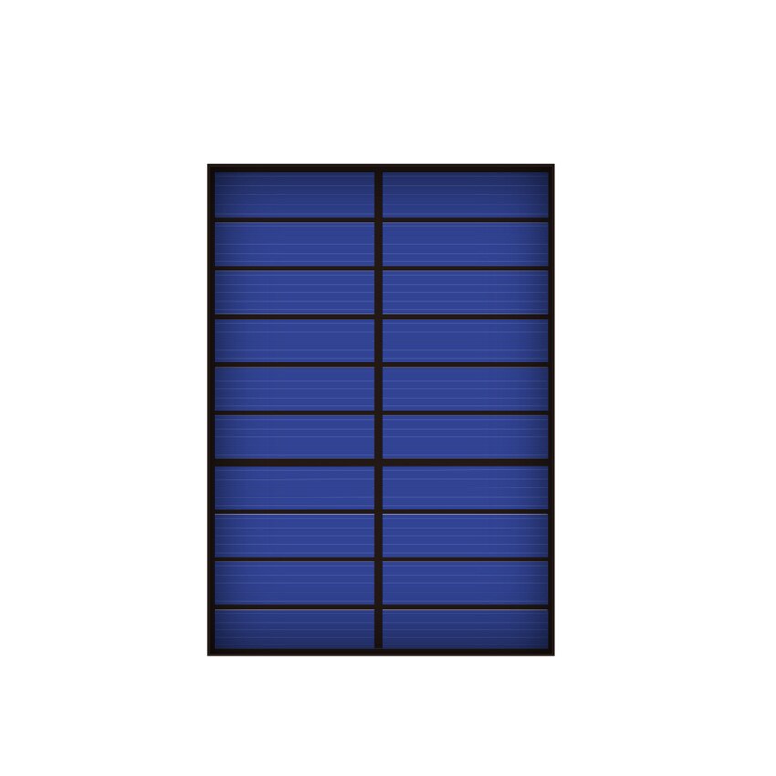 Mini célula Solar de juguete de 5V, 250mA, 1,25 vatios, 1,25 W, Panel Solar estándar, epoxi, silicio policristalino, módulo de carga de energía DIY