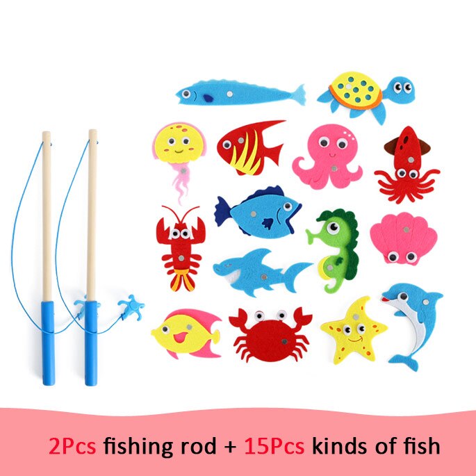 Recién llegado, 15 estilos de tela de fieltro, pez de mar para guardería, juguetes de enseñanza temprana para niños, conjunto de paquete de artesanías de tela de fieltro DIY: B