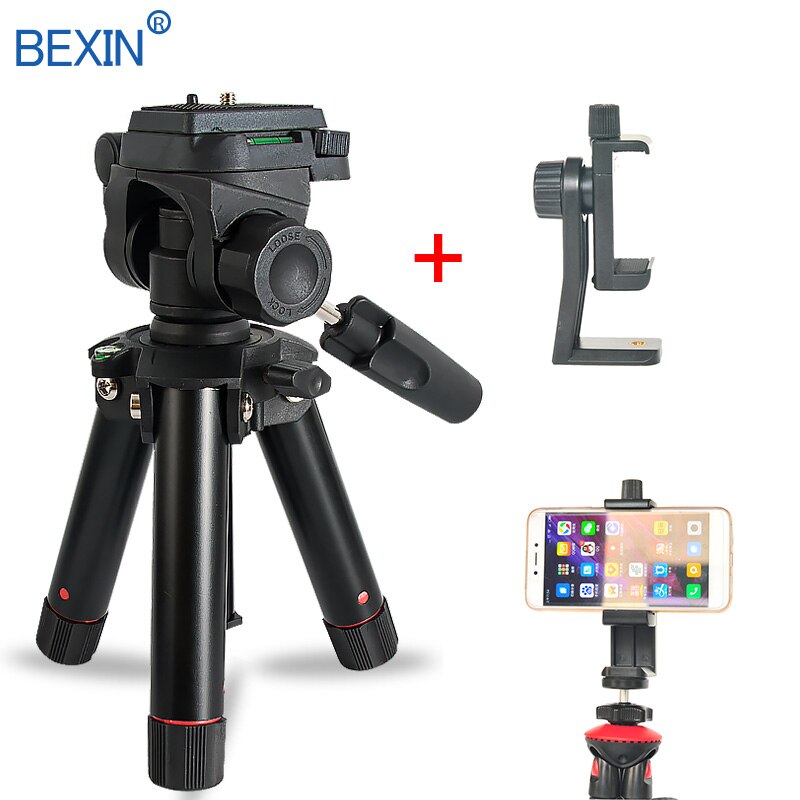 Desktop mini tripod smartphone phone stand flexible desktop shooting SLR digital camera tripod trypod for phone tripod: set  3