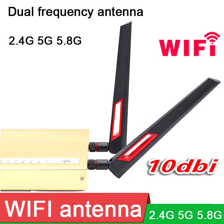 2.4G 5G 5.8G Wifi Antenne Dual Frequentie 10dbi 8Dbi Voor Wifi Veroverde Stoorzender Draadloze Netwerkkaart Router antenne