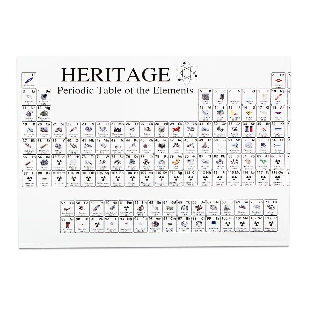 Acrylic Periodic Table Display with Elements Student Teacher Crafts Decor