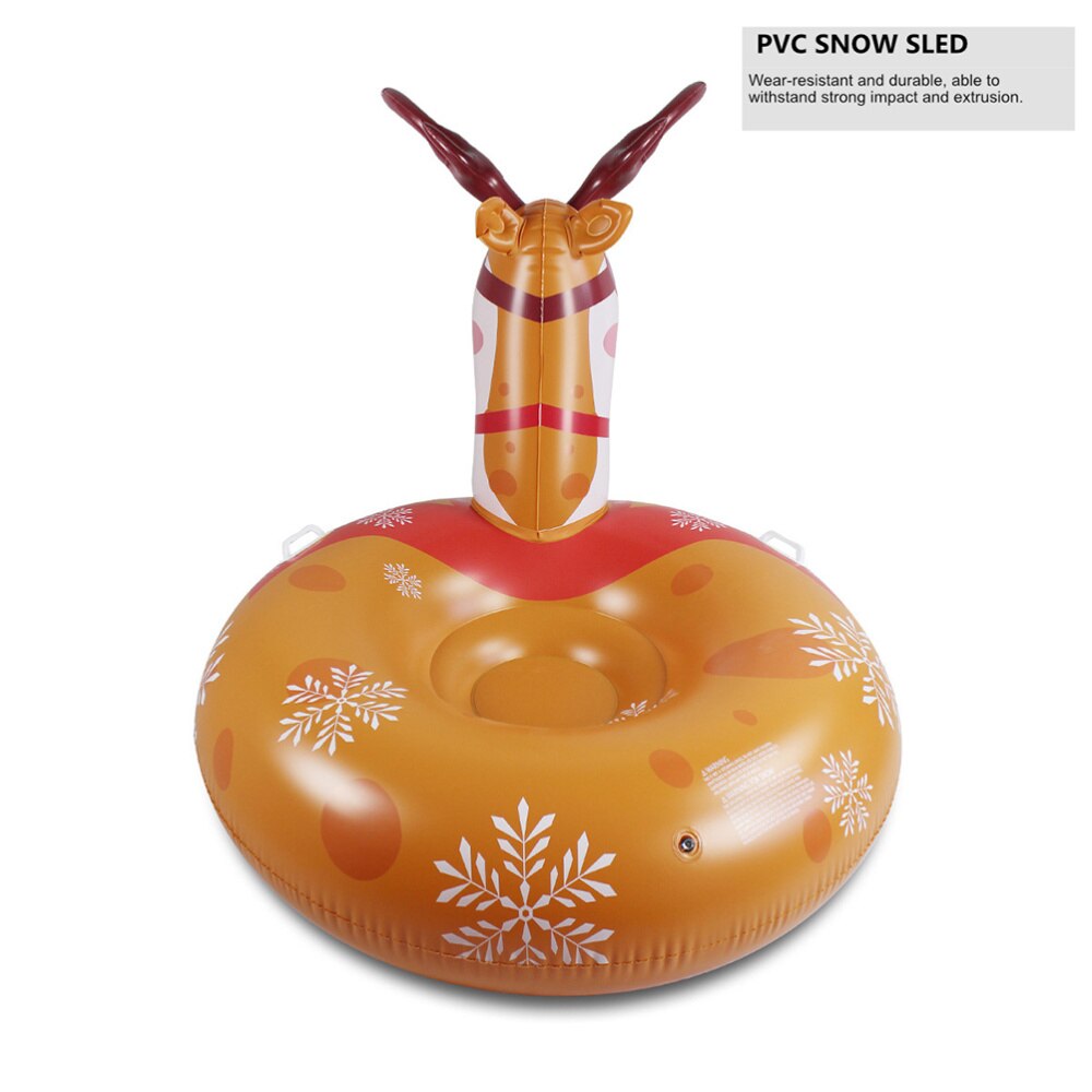 1 Pc Snow Tube PVC Snow Sled Snow Sled Tube Inflatable Snow Tube Deer Snow Tube for Outdoor Kids