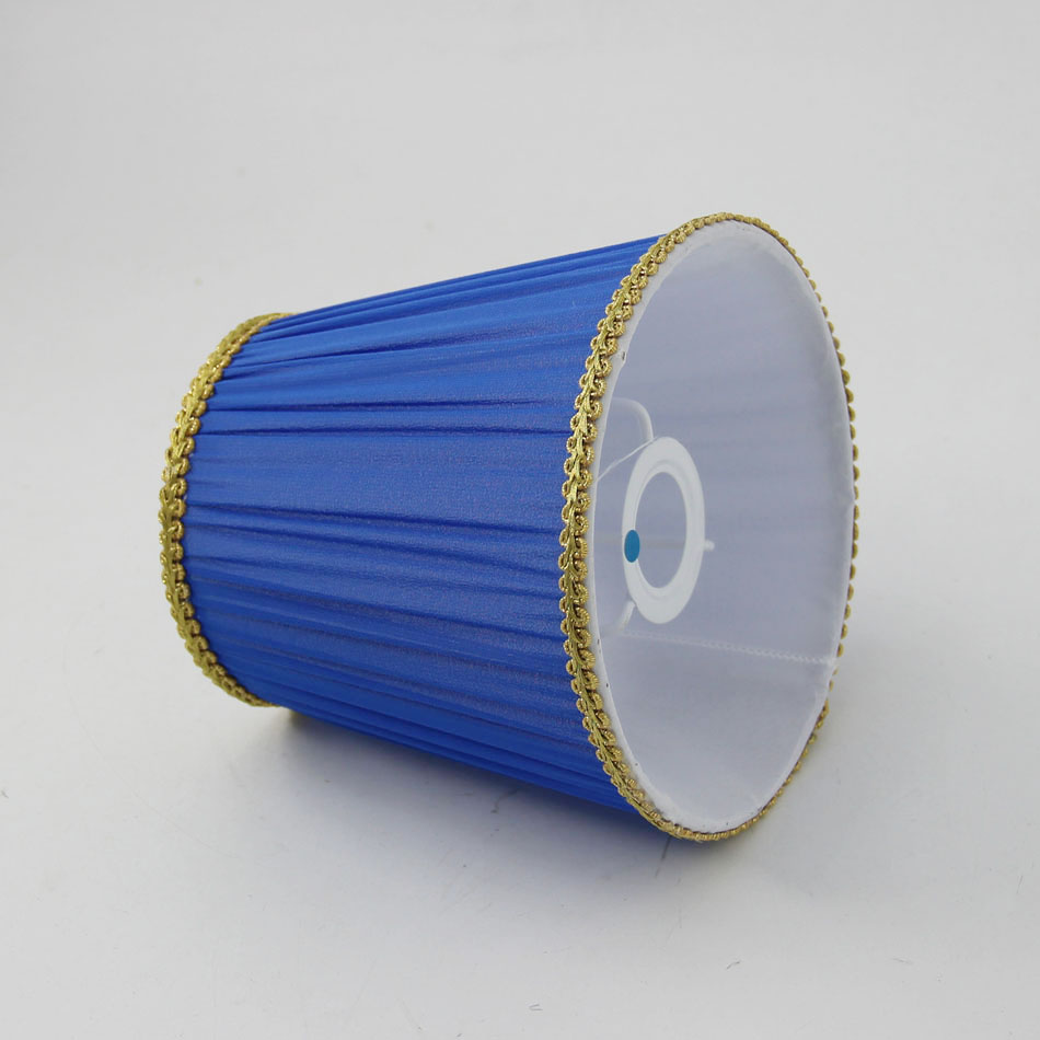 Pantalla de lámpara azul de 15,5 cm de diámetro, minipantallas, E14