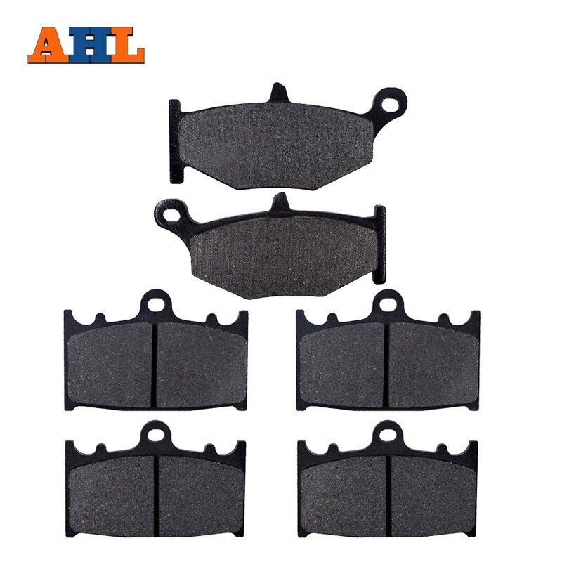 Klocki hamulcowe przednie i tylne AHL robić SUZUKI GSR400 K6 2006 / GSR600 K6/K7/K8 2006-2010 czarna tarcza hamulcowa