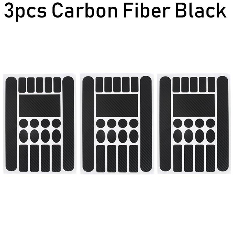 Rowerowa naklejka ochronna odporna na zarysowania wioślarz MTB rama przednia widelec folia ochronna rama łańcucha rower taśma bezpieczeństwa ochraniacz: 3szt węgiel czarny