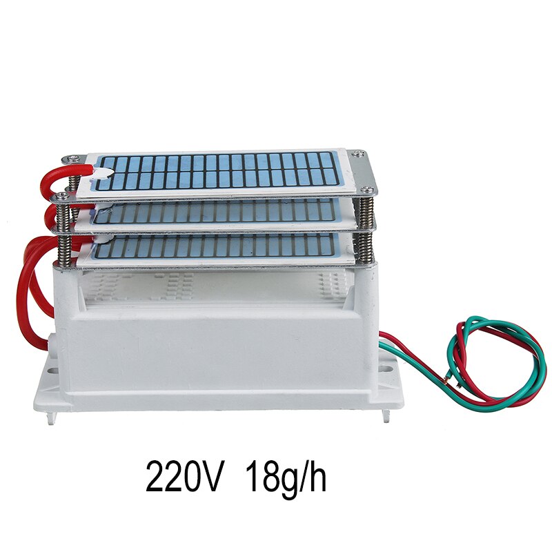 220v/110v ozongeneratoren, 5/10/12/18/24g ozonator-ionisatoren,  o3 timer-luchtreinigers, water, groente, vlees, verse lucht, zuiveren: 220v 18g