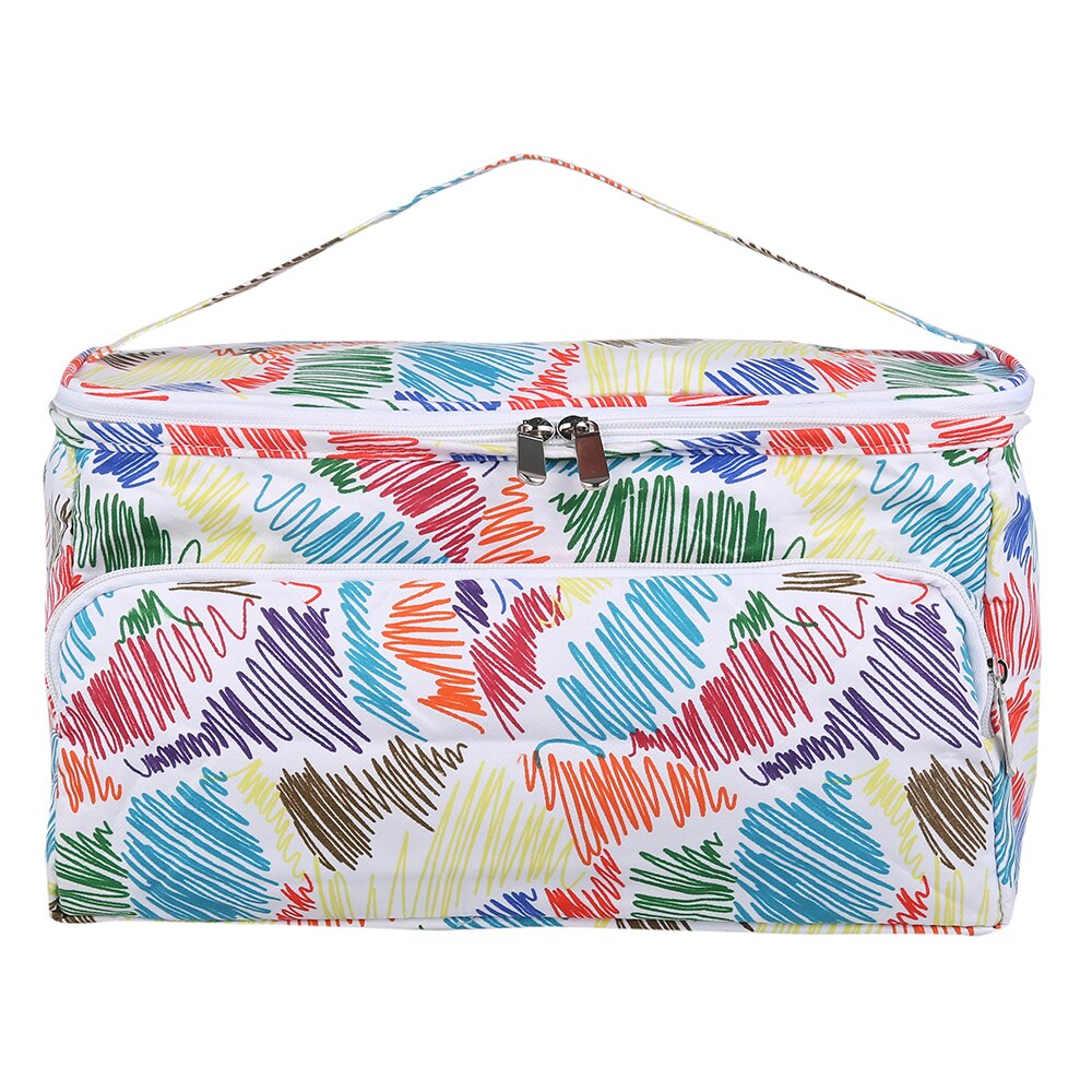 Sac à Tricoter Walfront - Organisateur Fil Et Aiguilles - Taille 44x14x17 Cm - Rose