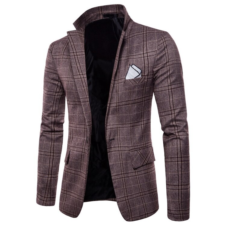 Blazer homme veste Style britannique hommes loisirs affaires costume personnalité mâle vêtements de