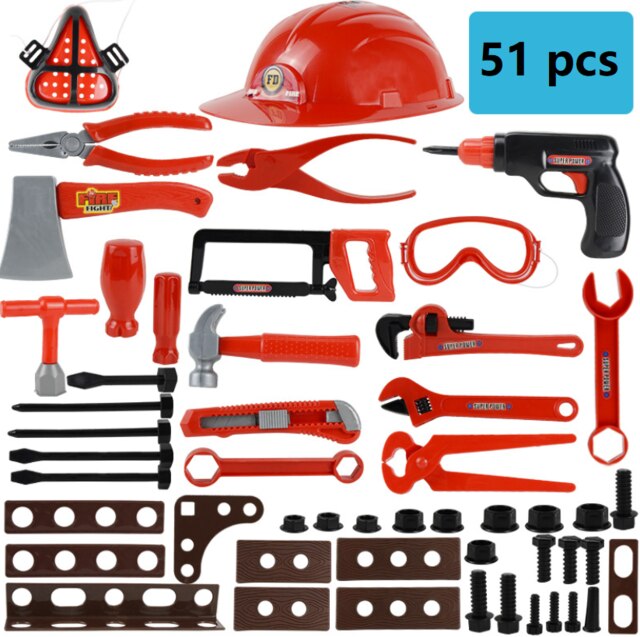 Kinderen Speelhuis Speelgoed Simulatie Elektrische Boor Moer Reparatie Tool Set Jongen Plastic Reparatie Tool Speelgoed Combinatie: C