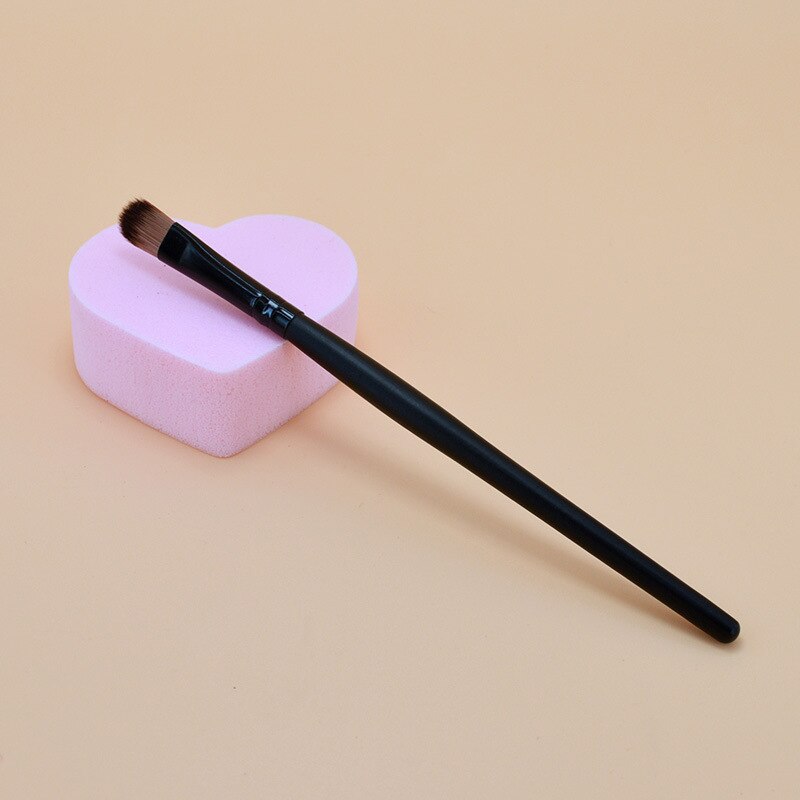 Brocha para maquillaje, manija de plástico de nailon, brocha para base de maquillaje en forma de ventilador, brocha para cejas, pincel cosmético para labios, herramientas: Eye shadow brush