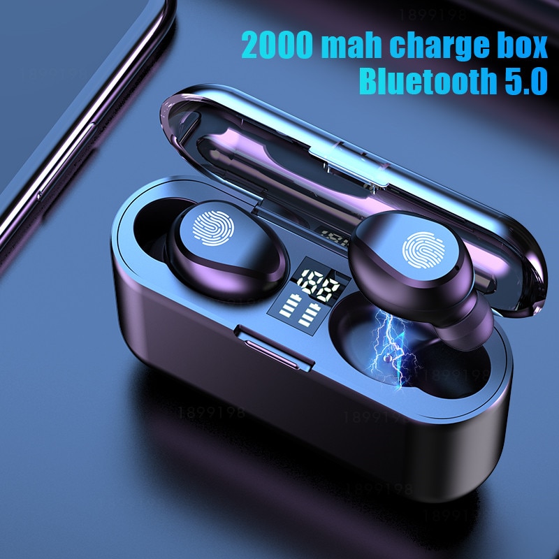 Wireless Bluetooth Earphones Wireless Headphones With Microphone 2000 Mah Charging Case Sports Waterproof Bluetooth headphones