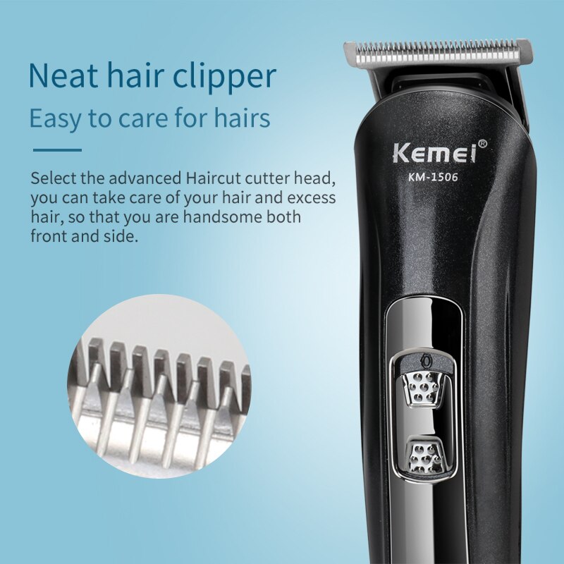Cortadora de pelo Kemei KM-1506 multifuncional, Afeitadora eléctrica recargable para pelo de nariz, Afeitadora eléctrica, afeitadora de barba, corte de pelo